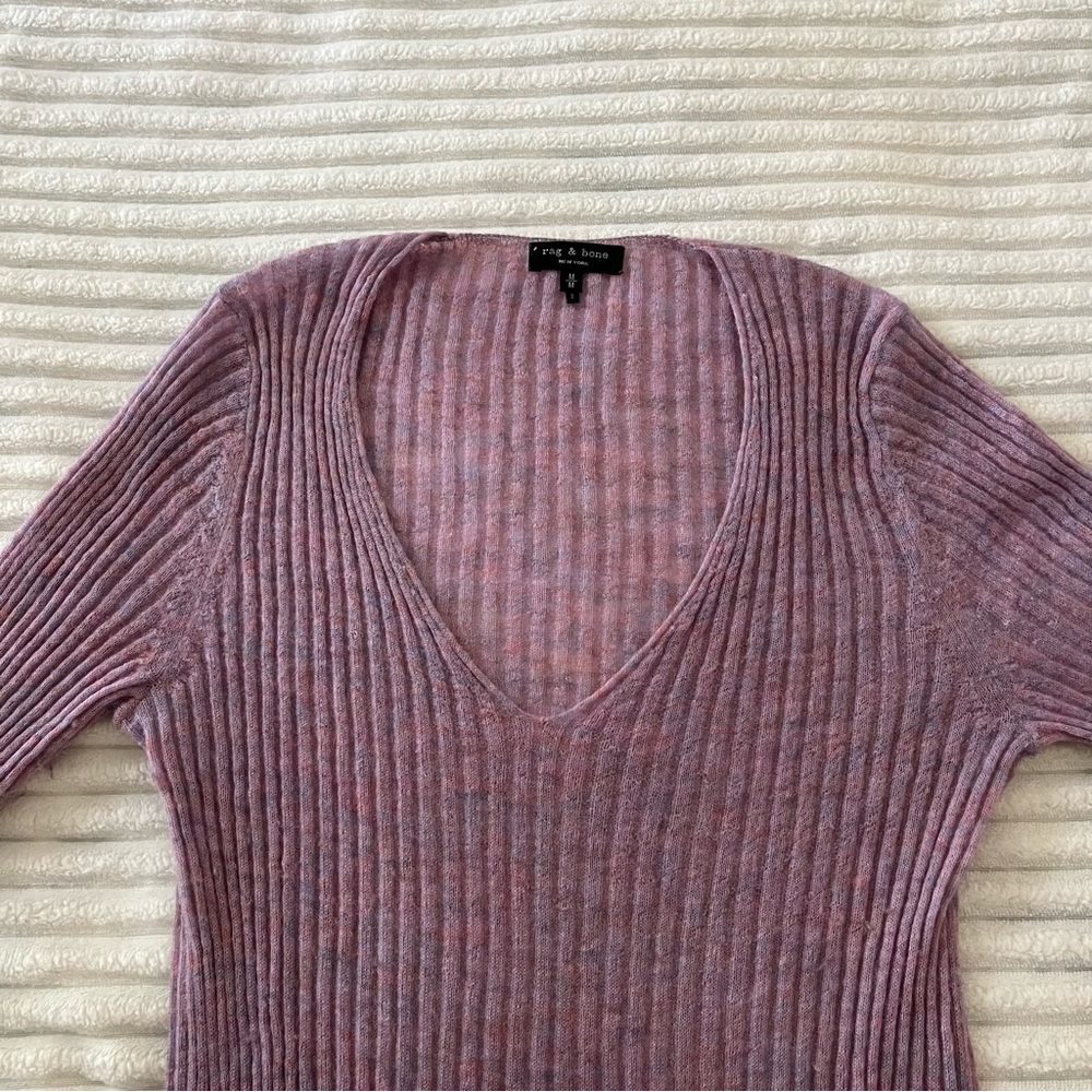 Rag & Bone Lavender Sweater - Picture 5 of 9
